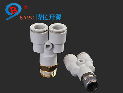 SPX系列外絲Y型三通快插接頭 SPX系列外絲Y型三通快插接頭